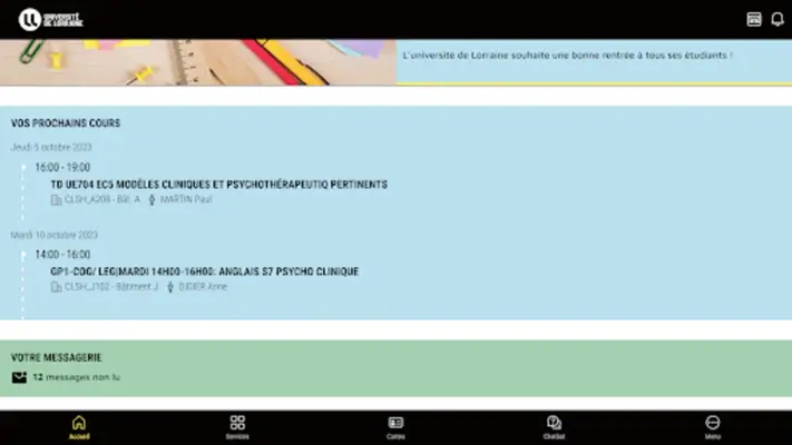 UnivLorraine android App screenshot 2